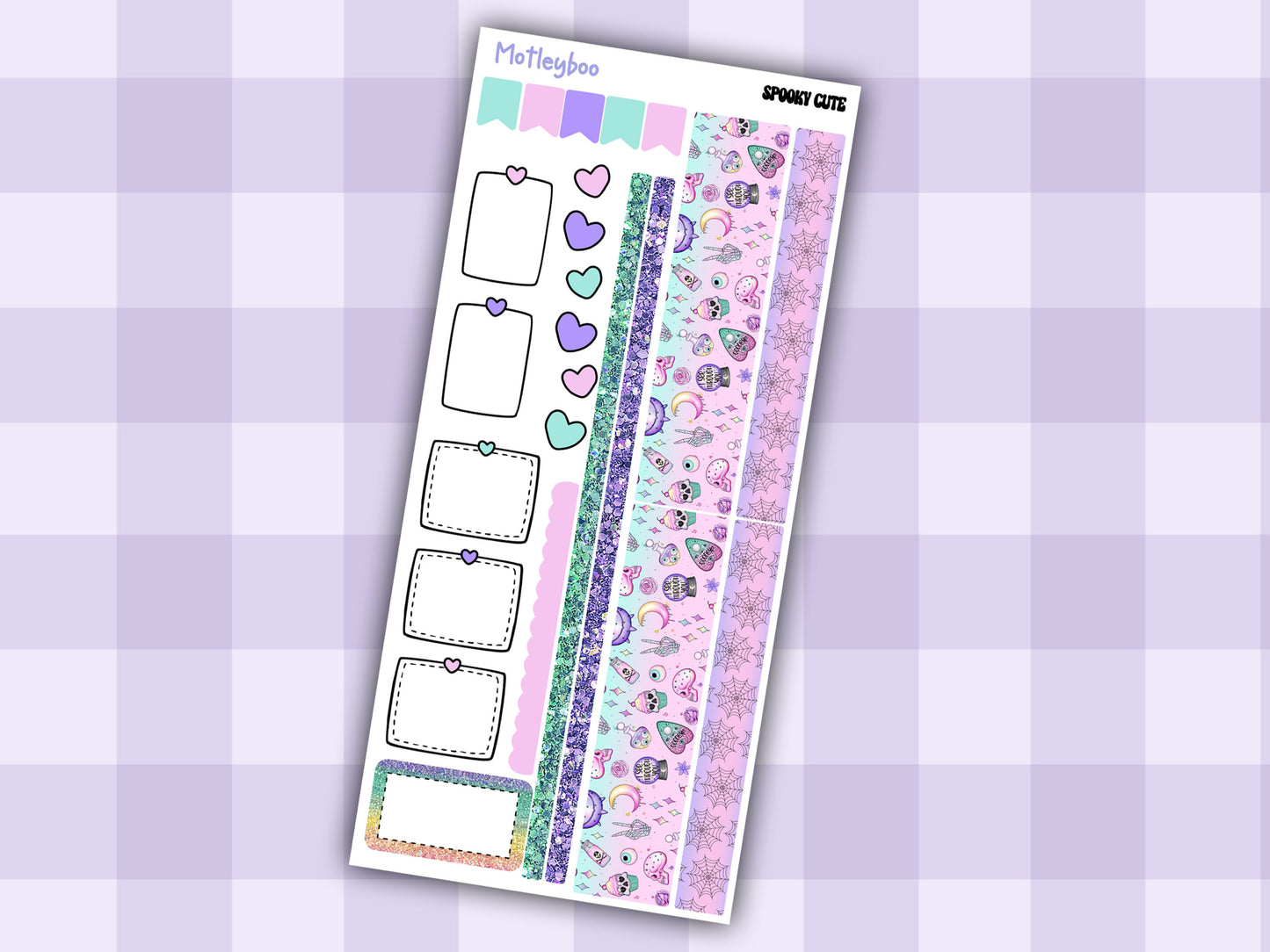 Hobonichi weeks, sticker kit, hobonichi planner, Spooky cute