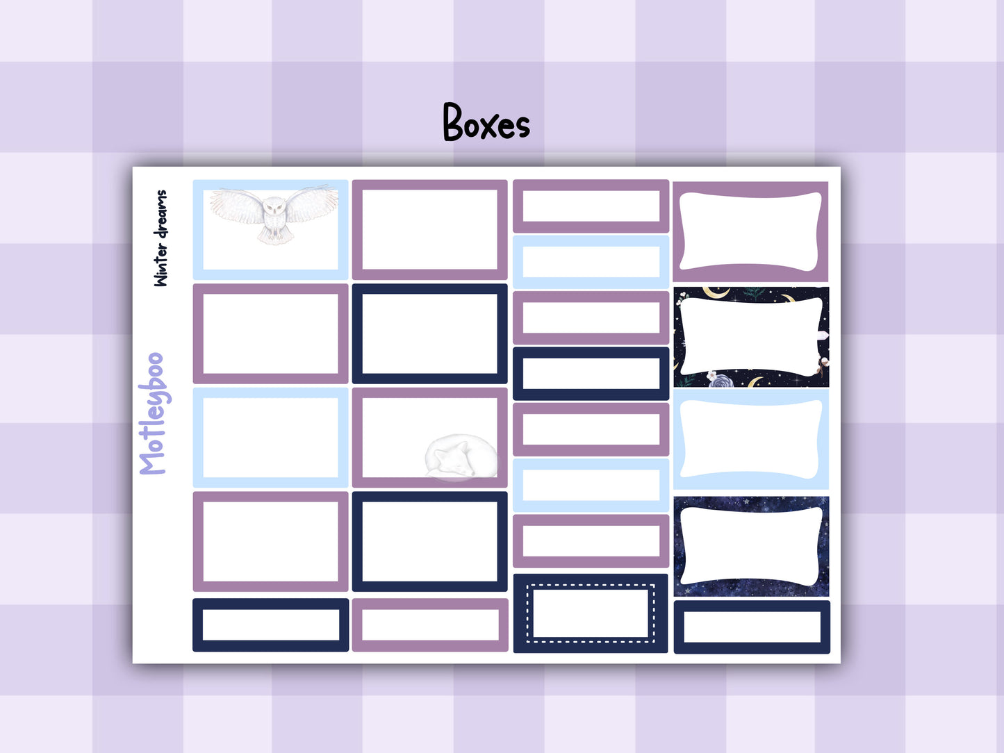 weekly planner stickers, planner kits, winter stickers, winter themed stickers, winter dreams