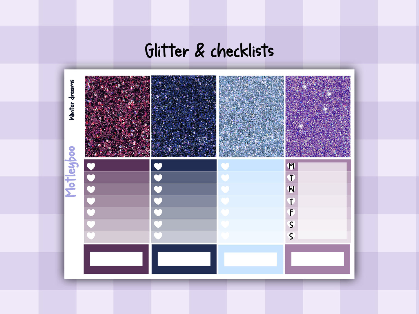 weekly planner stickers, planner kits, winter stickers, winter themed stickers, winter dreams
