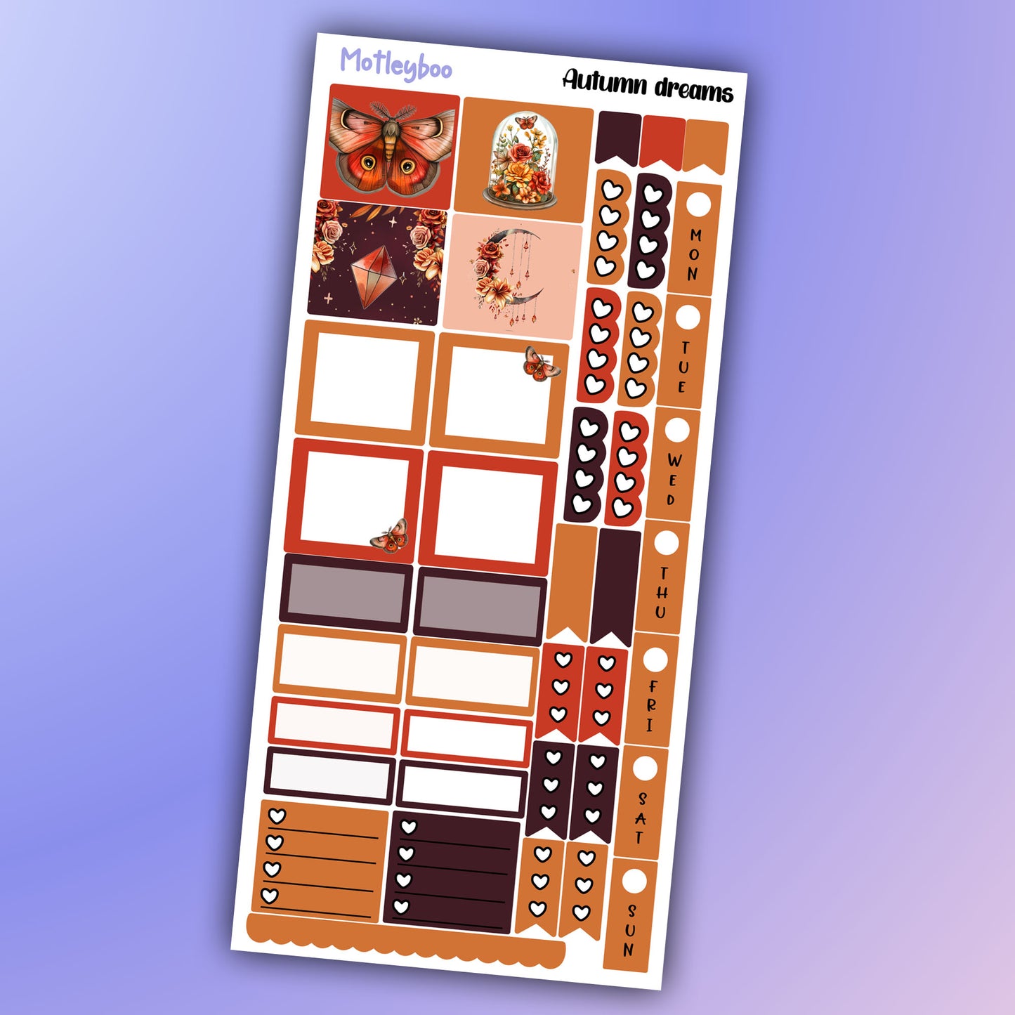 Hobonichi weeks, sticker kit, hobonichi planner, autumn stickers, planner stickers