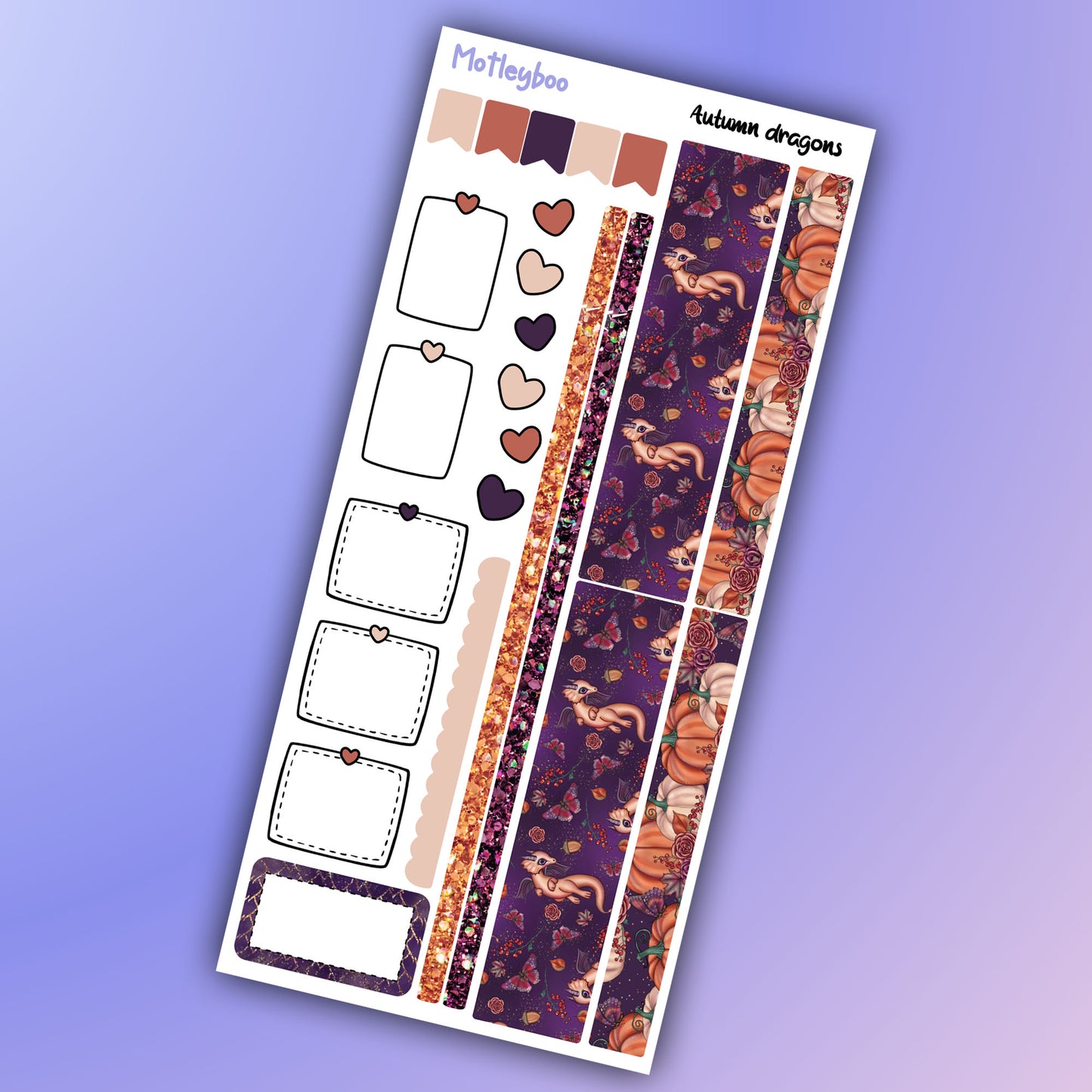 Hobonichi weeks, planner sticker kit, cute stickers, autumn season, halloween, fall season, stickers