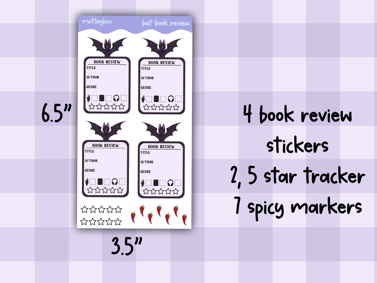 Book review sticker sheet, stickers, goth stickers, gifts for book lovers, bookish, book nerds, original art stickers, cute and fun stickers