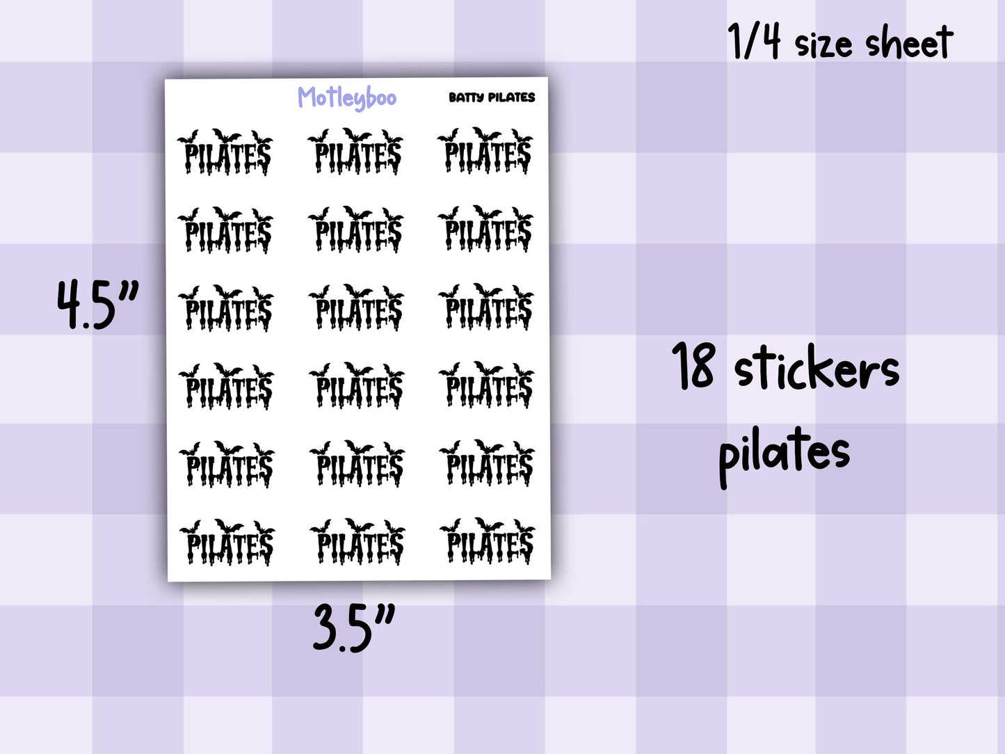 Bat Planner Stickers, Batty Words, Goth Journal Stickers, fitness functional stickers, goth planner