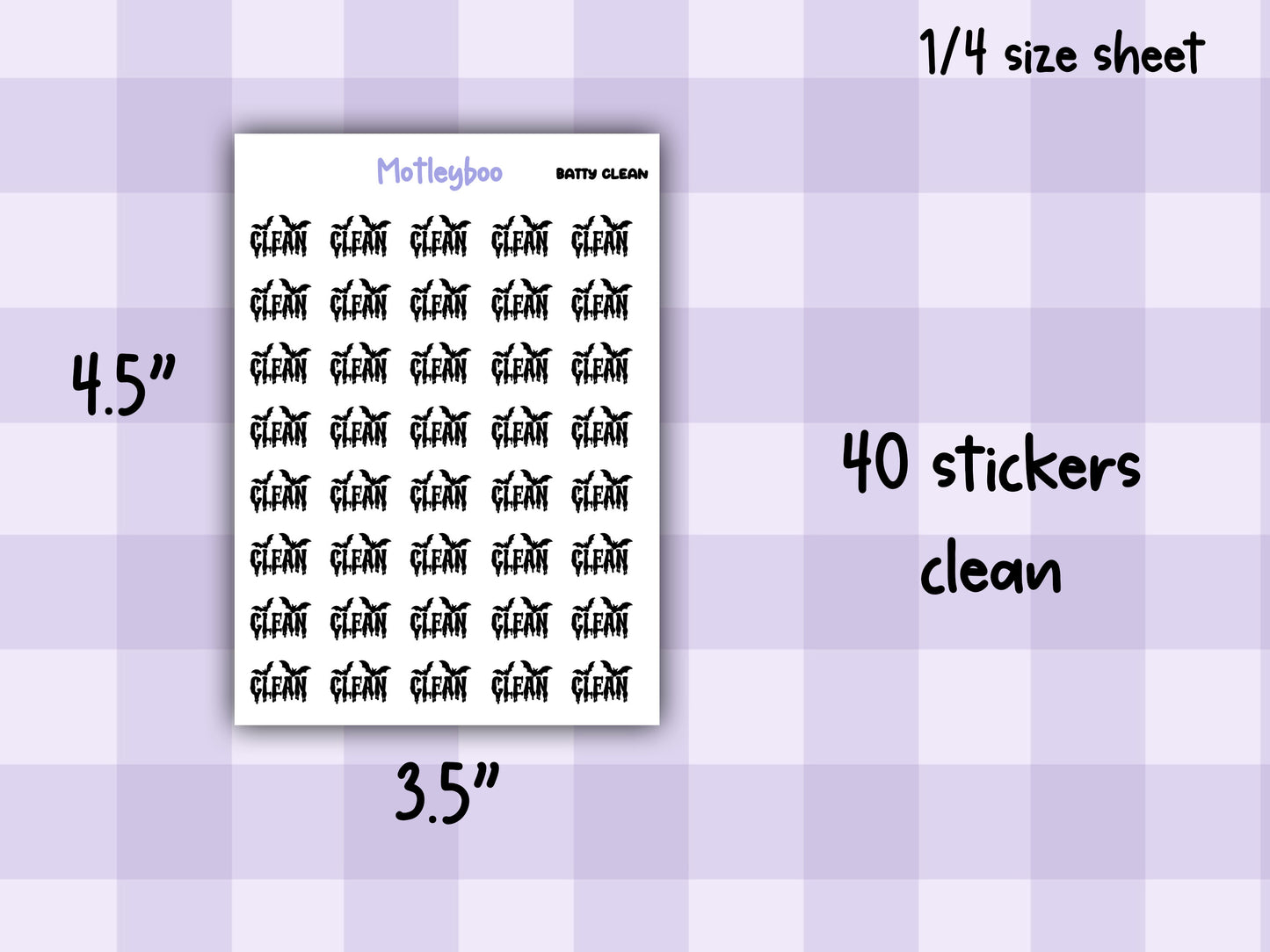 Bat Planner Stickers, Spooky Goth Journal Stickers, weekly planner functional stickers,