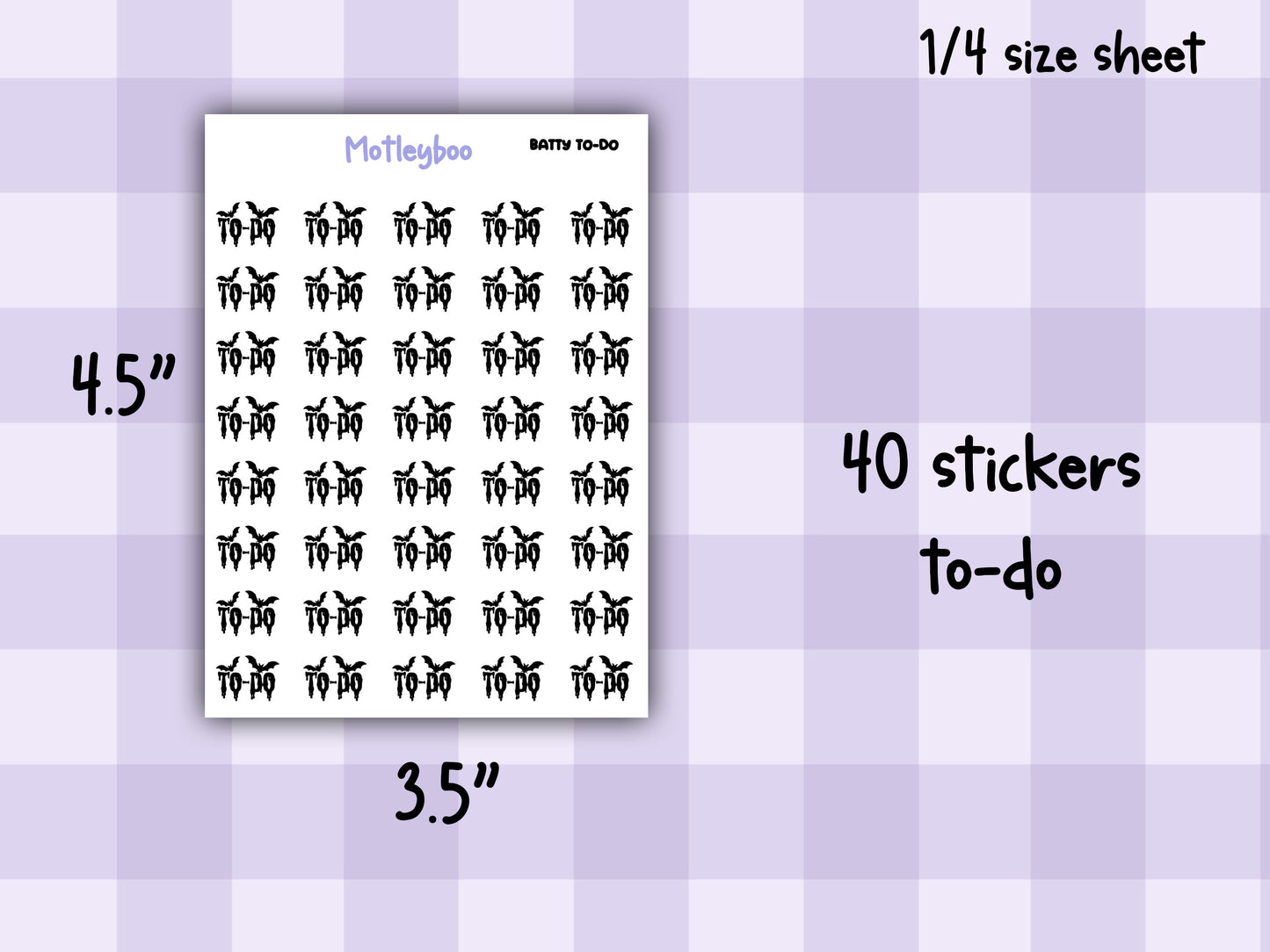 Bat Planner Stickers, Spooky Goth Journal Stickers, weekly planner functional stickers,