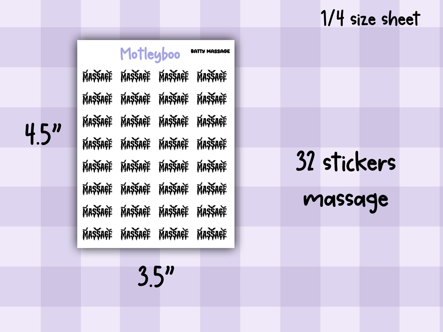 Bat Planner Stickers, Batty Words, Goth Journal Stickers, self care functional stickers, goth planner