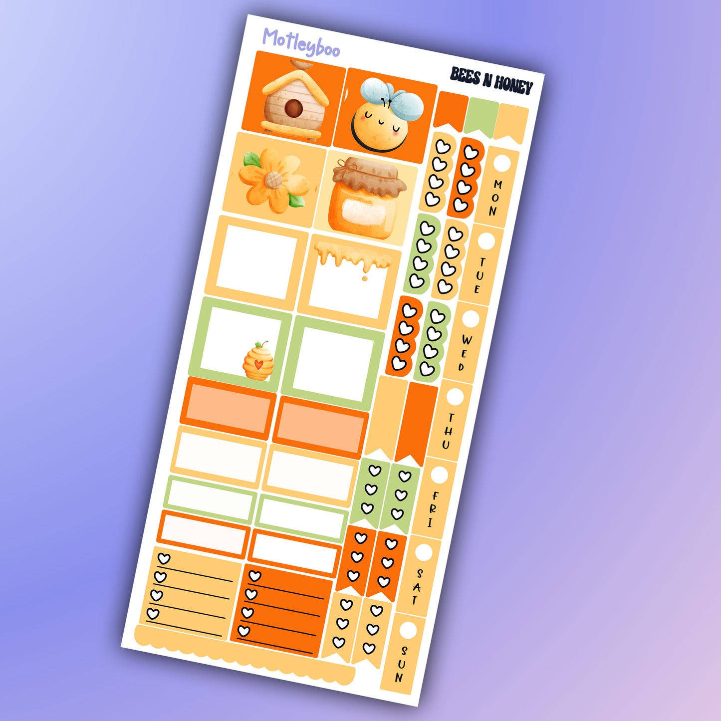 Hobonichi weeks kit, weekly sticker kit, bee stickers, gnome stickers, summer sticker, small journal, flower stickers, planners, bee lovers