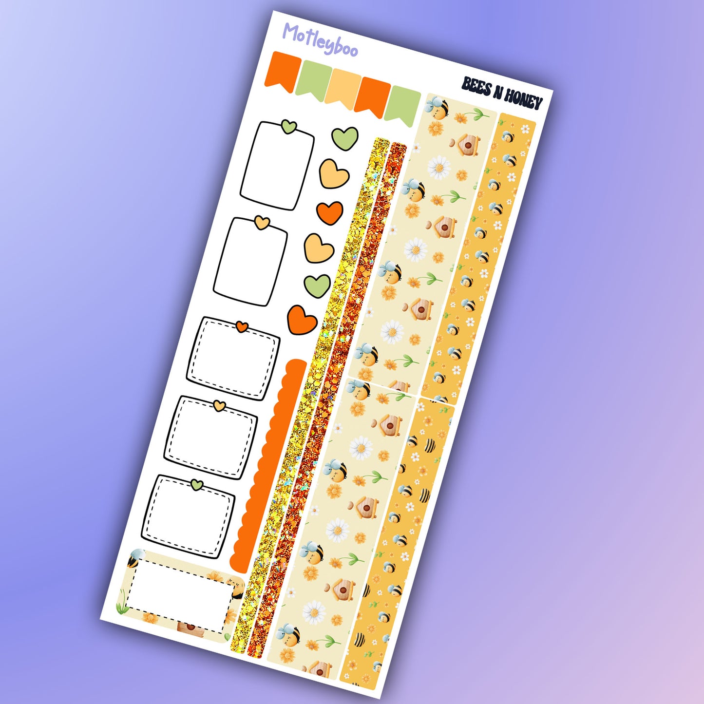 Hobonichi weeks kit, weekly sticker kit, bee stickers, gnome stickers, summer sticker, small journal, flower stickers, planners, bee lovers