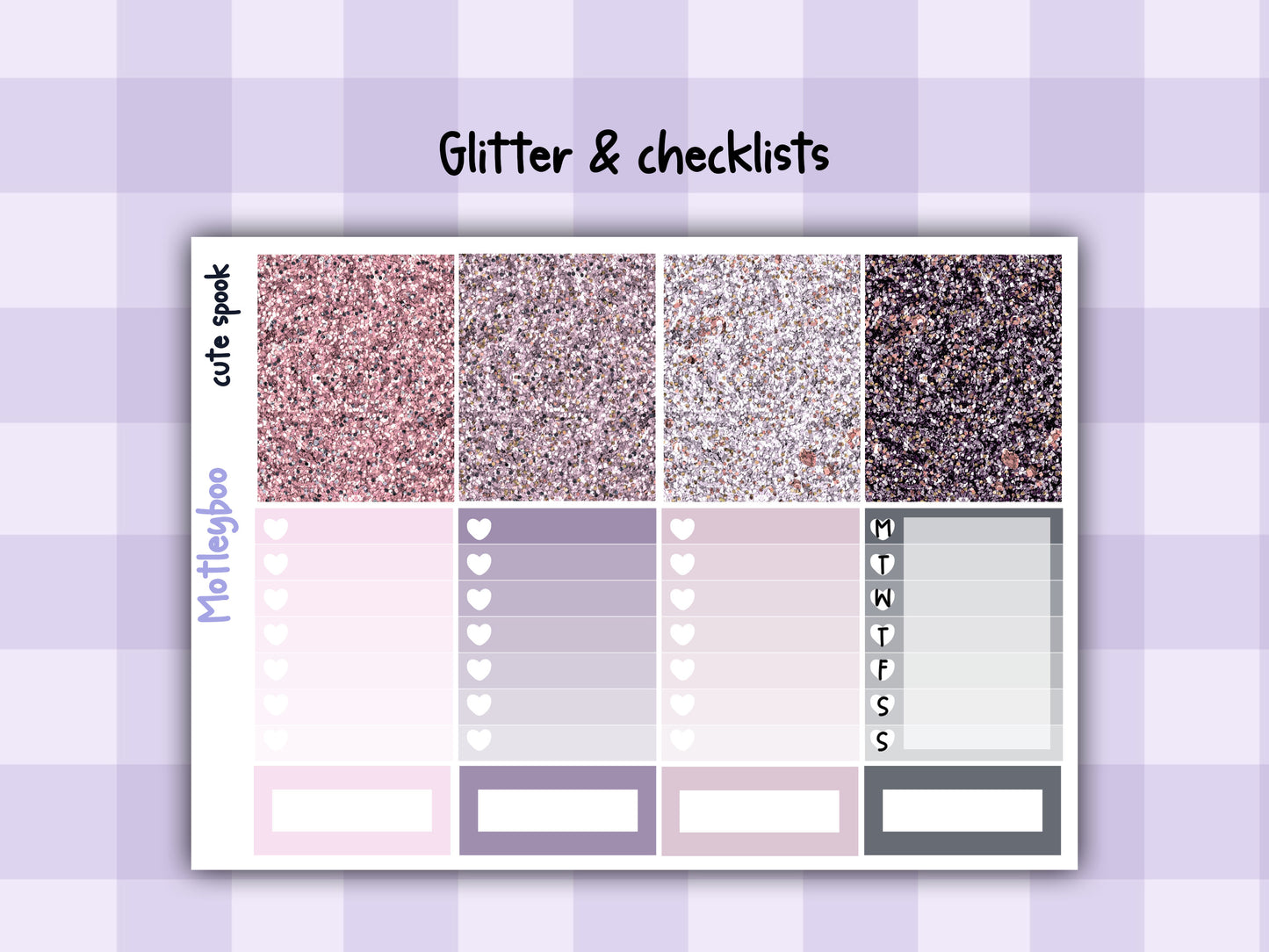 Goth Weekly Planner Sticker Kit, Spooky Halloween Vertical Planning Stickers, Cute spook