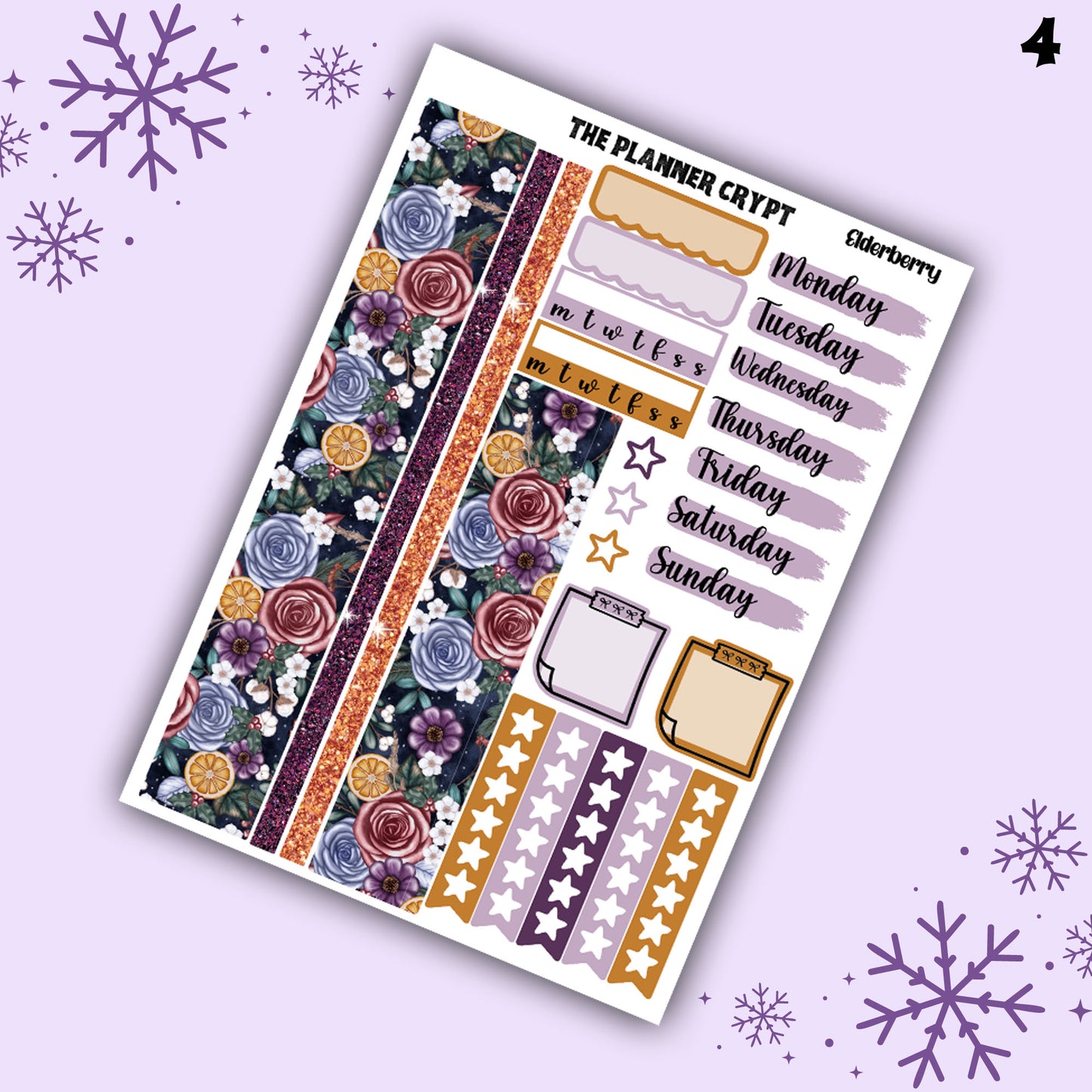 weekly planner sticker kit, winter stickers, christmas sticker kit, stickers, vertical planner,  stickers, planner stickers