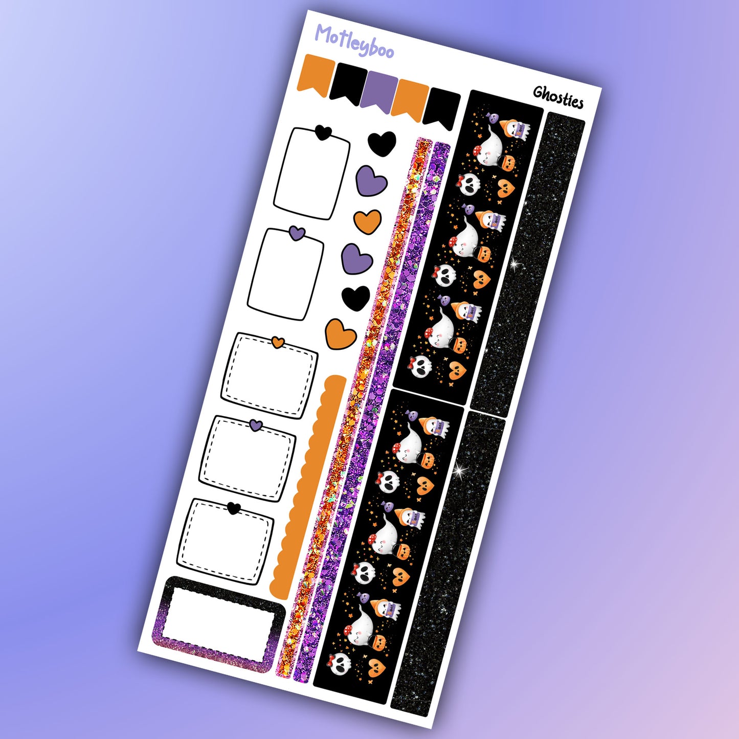 Hobonichi weeks, sticker kit, hobonichi planner, goth planner, witch vibes, halloween stickers, goth sticker, spooky season, fall stickers