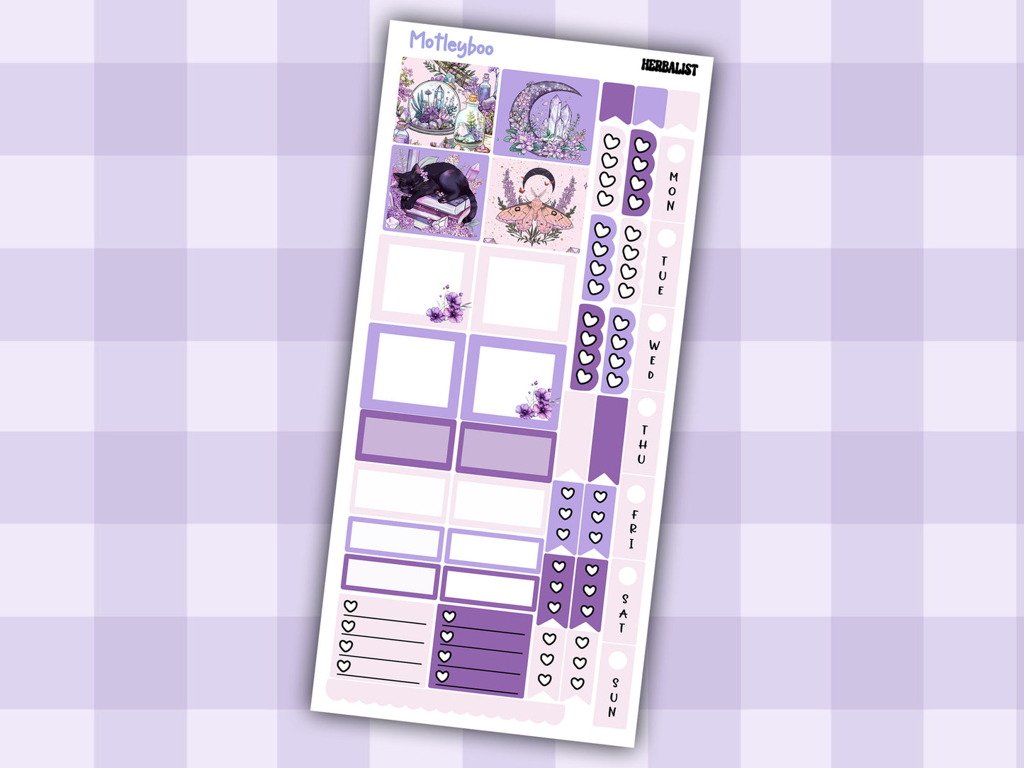Hobonichi weeks, sticker kit, hobonichi planner, herb stickers, witch planner, pagan stickers, planner stickers, witch sticker, Herbalist