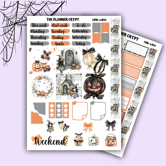 Little witch Hobonichi cousin planner sticker kit