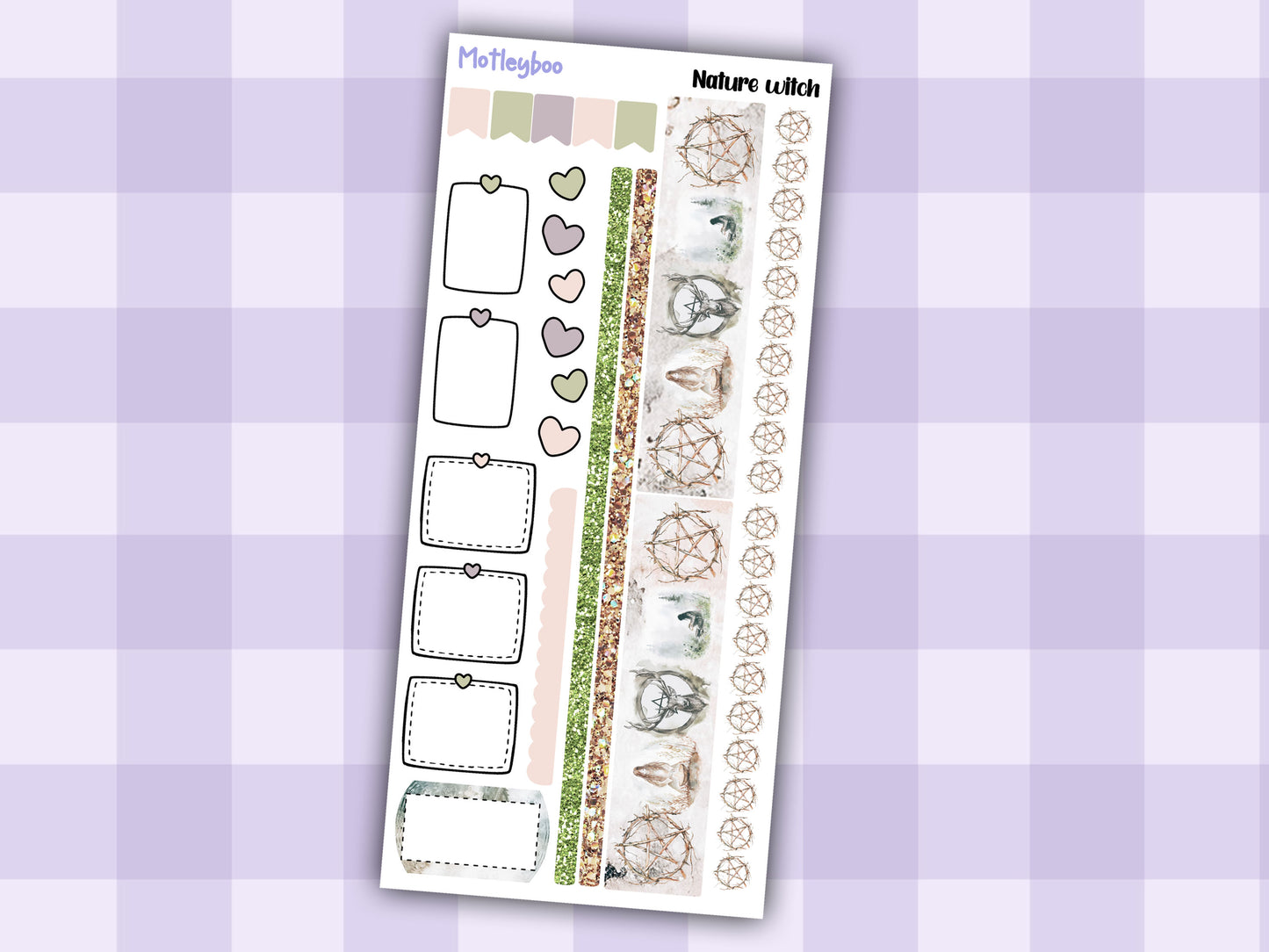 Nature witch hobonichi weekly planner sticker kit