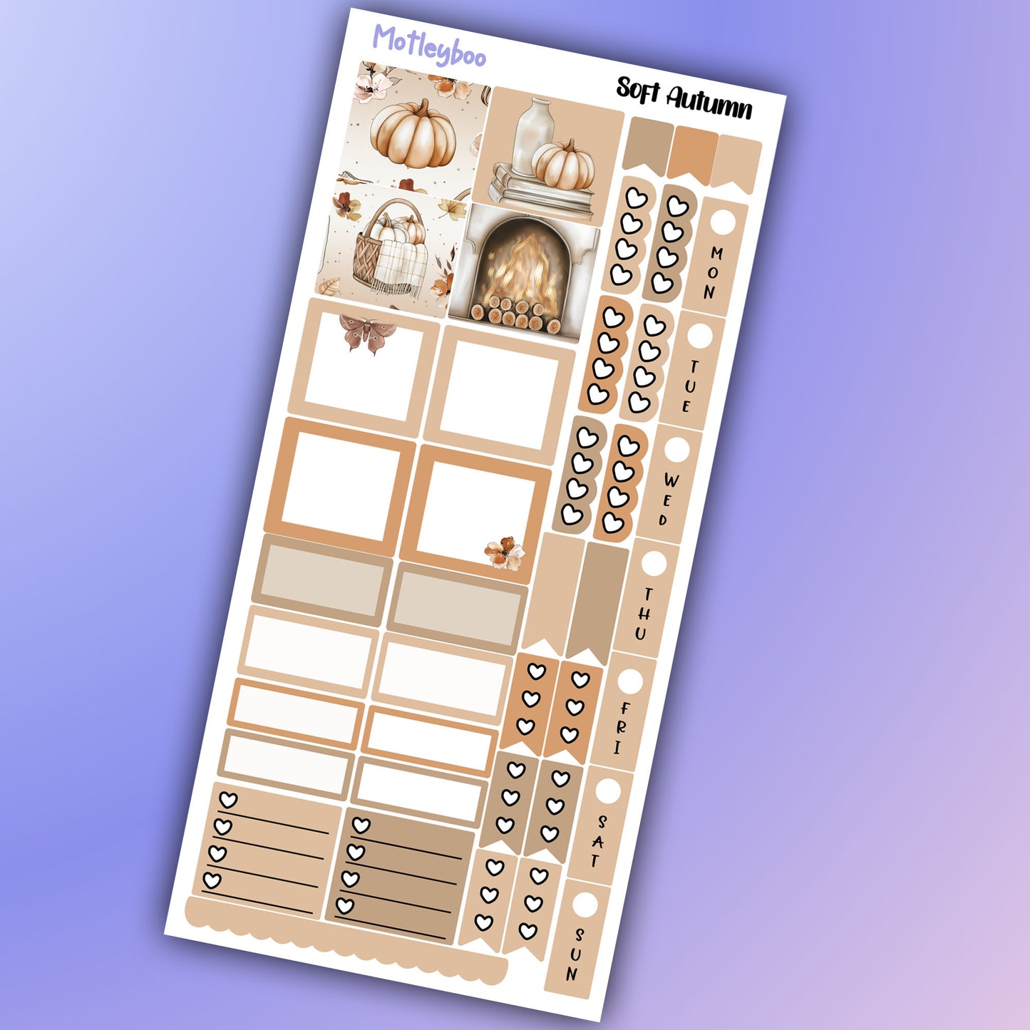 Hobonichi weeks, sticker kit, hobonichi planner, autumn stickers, planner stickers