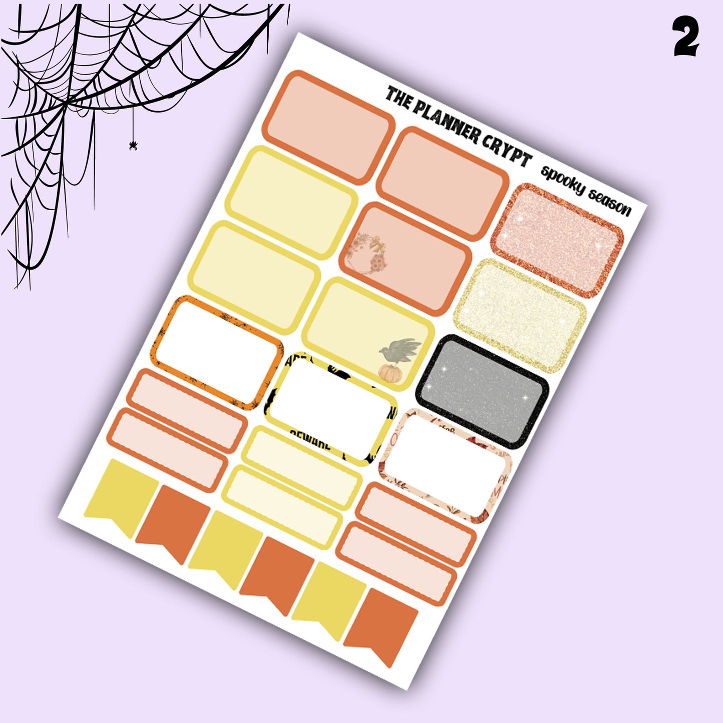 weekly planner sticker kit, fall, autumn stickers, gothic, spooky, halloween sticker kit, vertical planner, planner, seasonal stickers