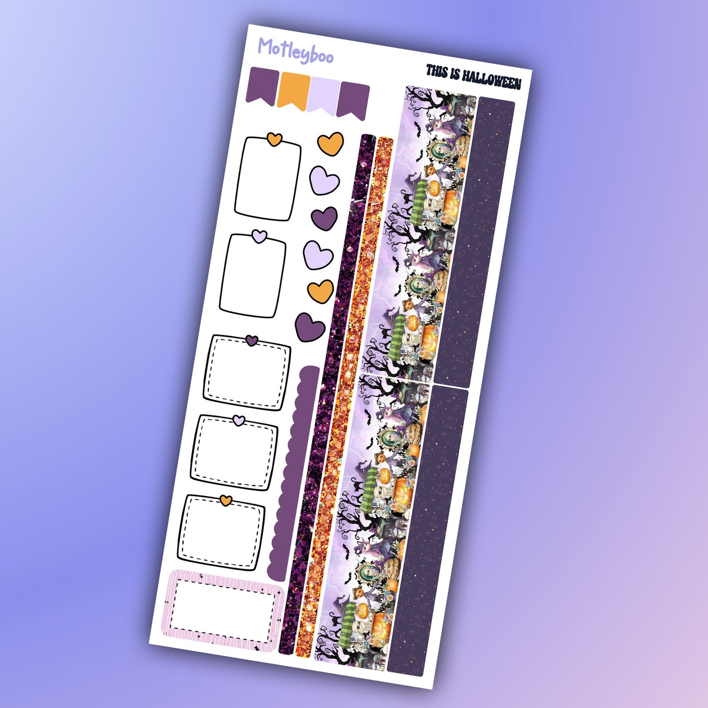 Hobonichi weeks, weekly sticker kit, hobonichi planner, halloween stickers, planner, hobonichi functional sticker, planner stickers, spooky