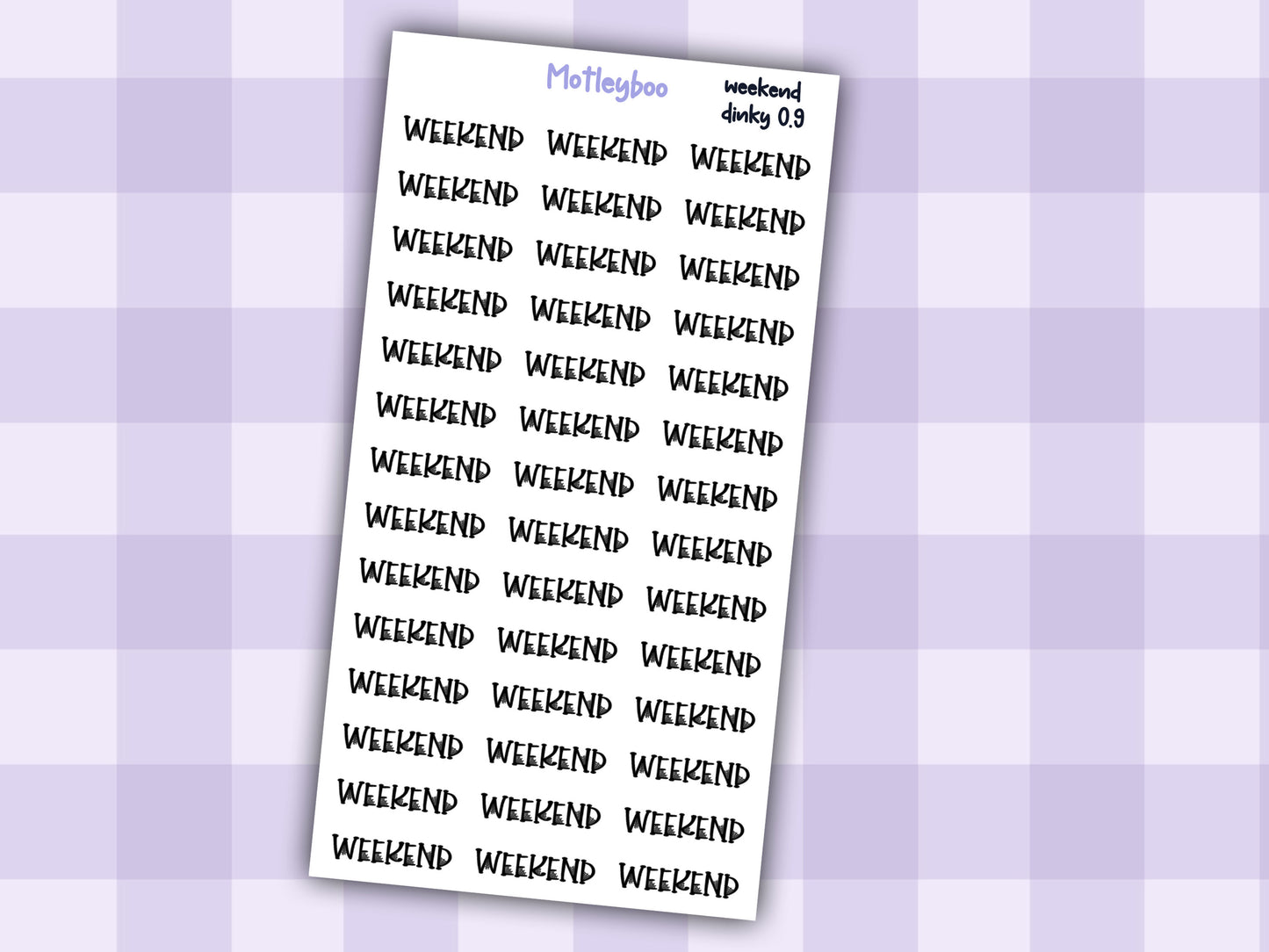 Gothic Planner Stickers, spiderweb Weekend headers