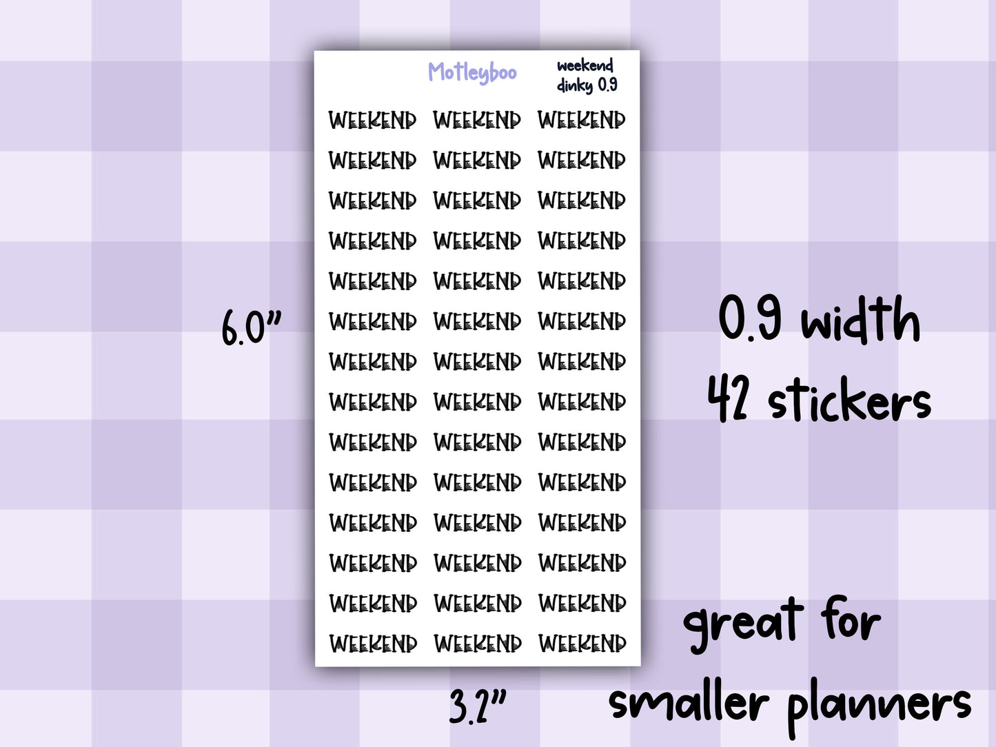 Gothic Planner Stickers, spiderweb Weekend headers