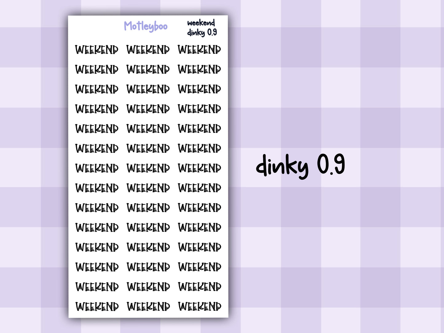 Gothic Planner Stickers, spiderweb Weekend headers