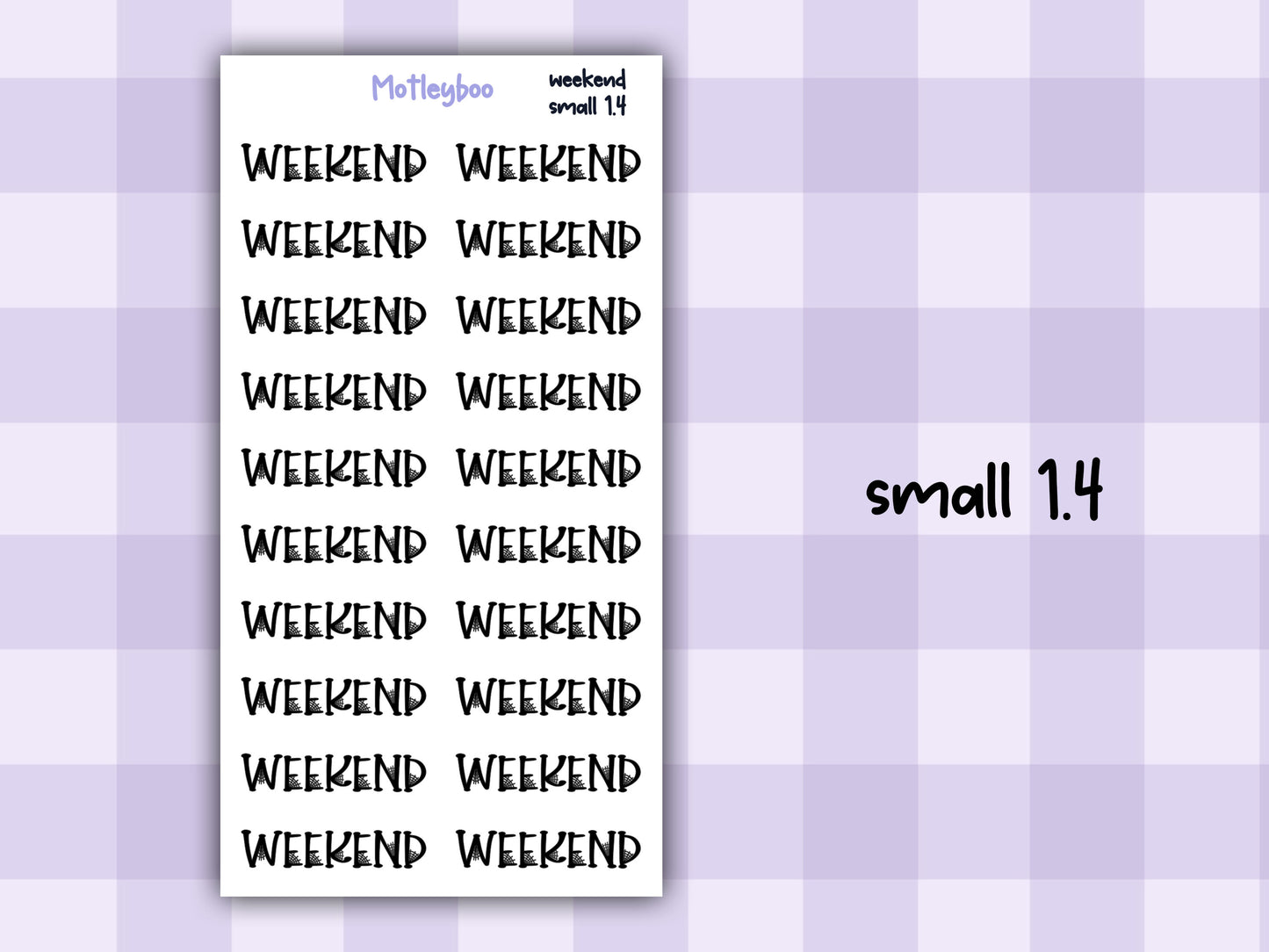 Gothic Planner Stickers, spiderweb Weekend headers