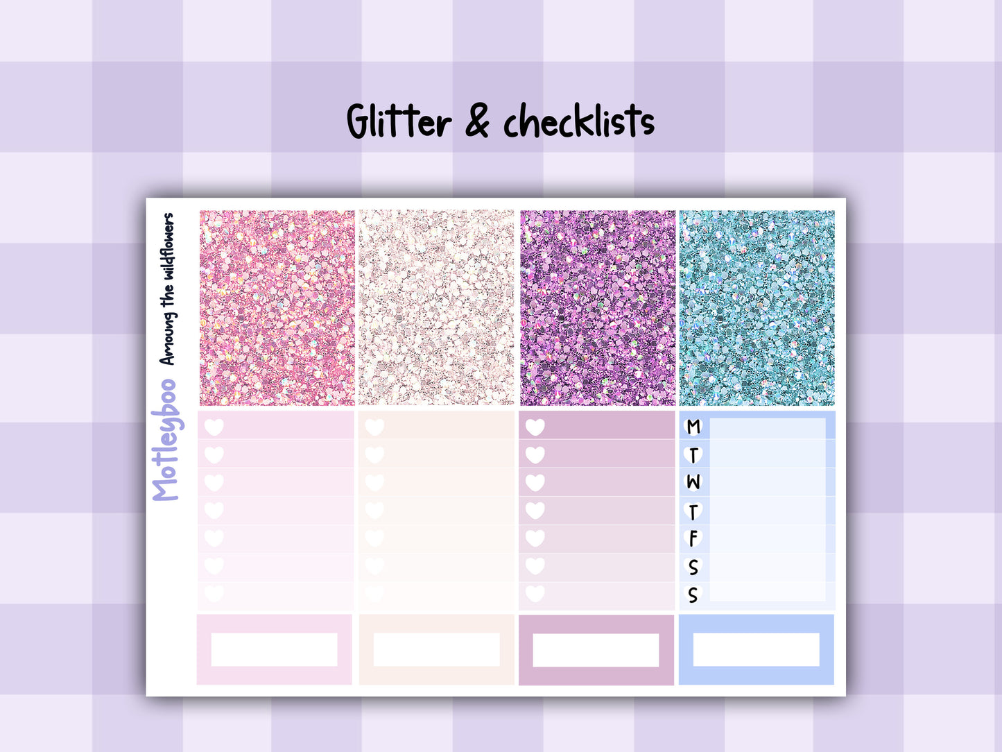 Wildflowers Weekly Planner Sticker Kit, Spooky witchy Vertical Planning Stickers